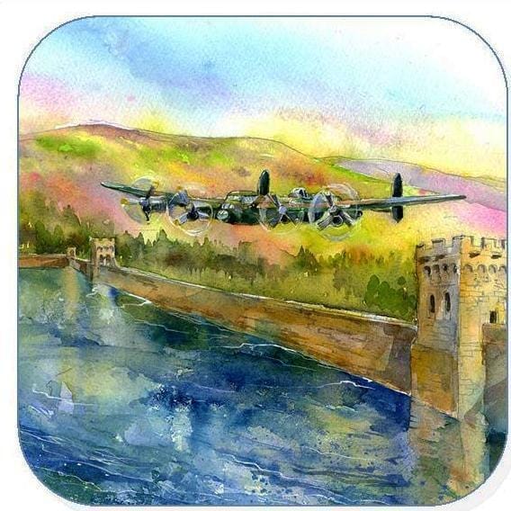 Lancaster Bomber Plane Coaster Sheila Gill Fine Art