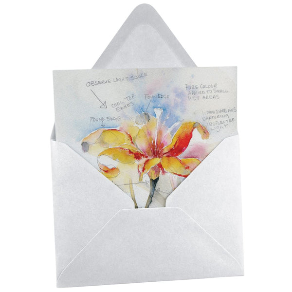 Lily Flower Art Card