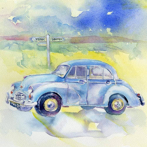 Morris Minor Greeting Card designed by artist Sheila Gill