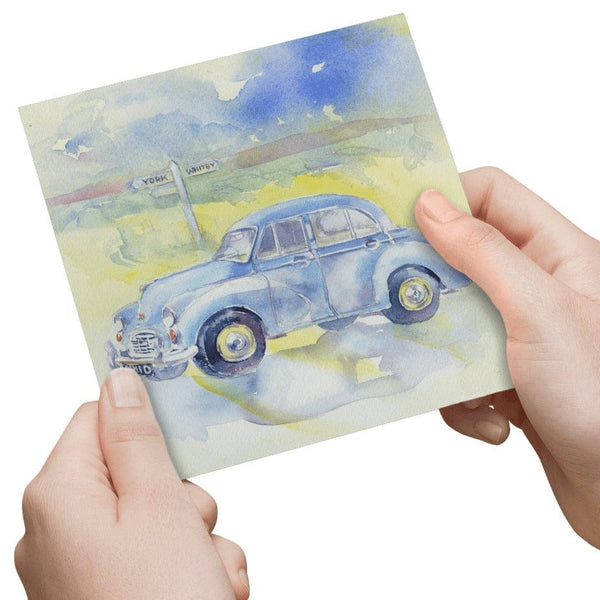 Morris Minor Greeting Card designed by artist Sheila Gill