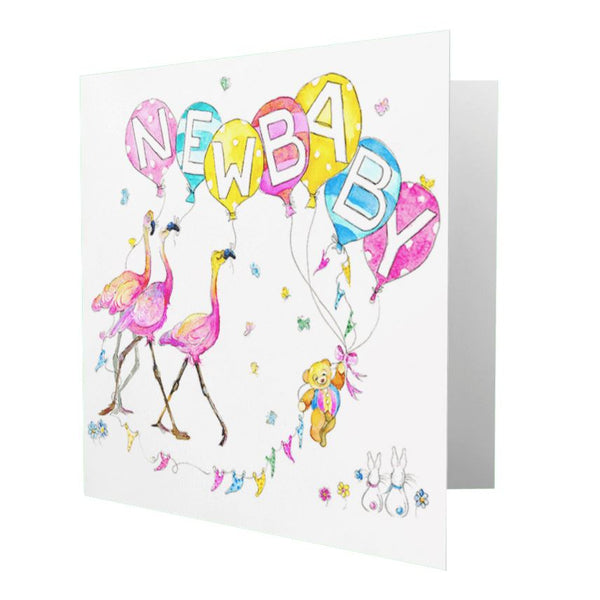 New Baby Greeting Card designed by artist Sheila Gill