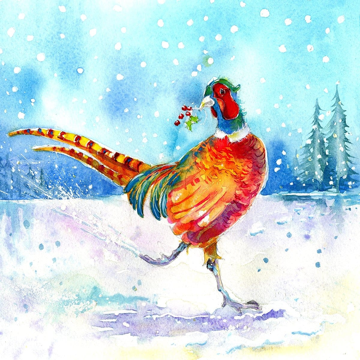Pheasant Christmas Card Pack Sheila Gill Fine Art 
