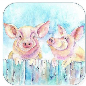 Pigs Coaster Sheila Gill Fine Art 