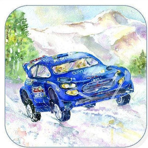 Rally Car Coaster Sheila Gill Fine Art