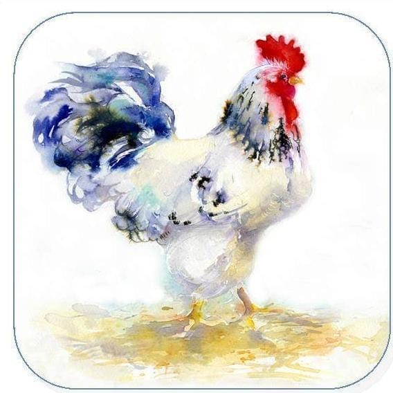 Rooster Coaster Sheila Gill Fine Art