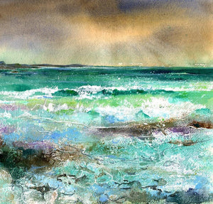 After the Storm - Seascape Art Print designed by artist Sheila Gill
