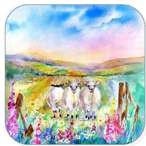 Sheep Coaster Sheila Gill Fine Art