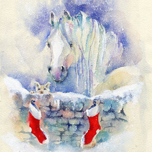 Stable Horse Christmas Card Pack Sheila Gill Fine Art 