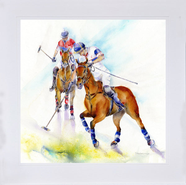 The Sport of Kings: Polo Art Print designed by artist Sheila Gill