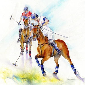 The Sport of Kings: Polo Art Print designed by artist Sheila Gill
