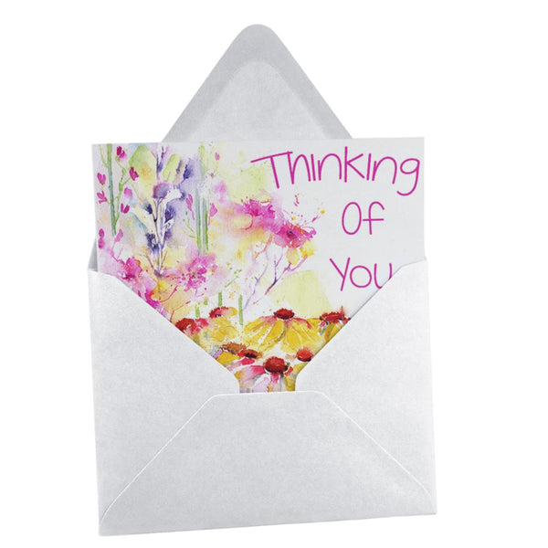 Thinking of You Greeting Card designed by artist Sheila Gill