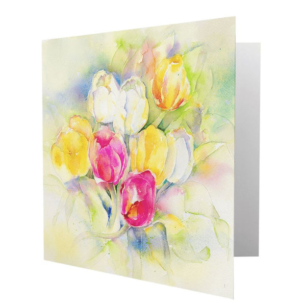 Tulips Flower Greeting Card
