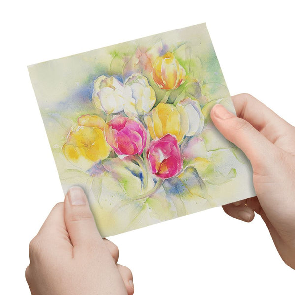 Tulips Flower Card