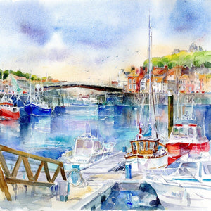 Whitby Greeting Card designed by artist Sheila Gill

