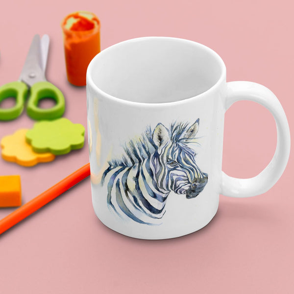 Zebra China Mug designed by artist Sheila Gill